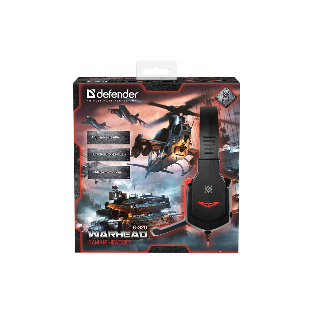 Навушники Defender Warhead G-320 Black-Red (64033) - зображення 6