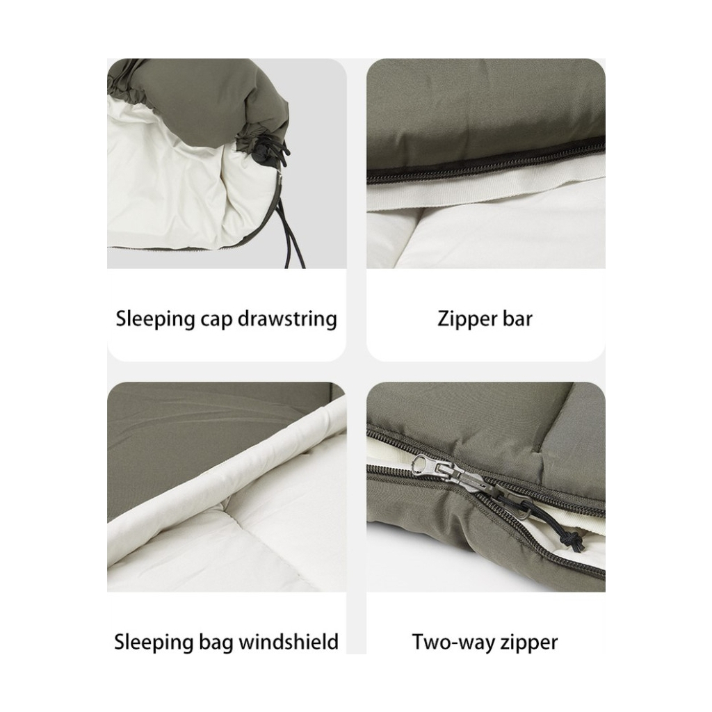 Спальний мішок Naturehike LD250 CNK2300SD016, темно-зелений (6976023921797) - зображення 3