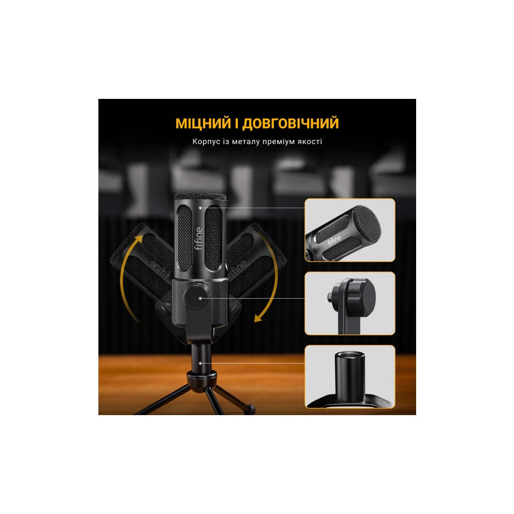 Мікрофон Fifine Tank1 XLR Black (Tank1) - picture 12