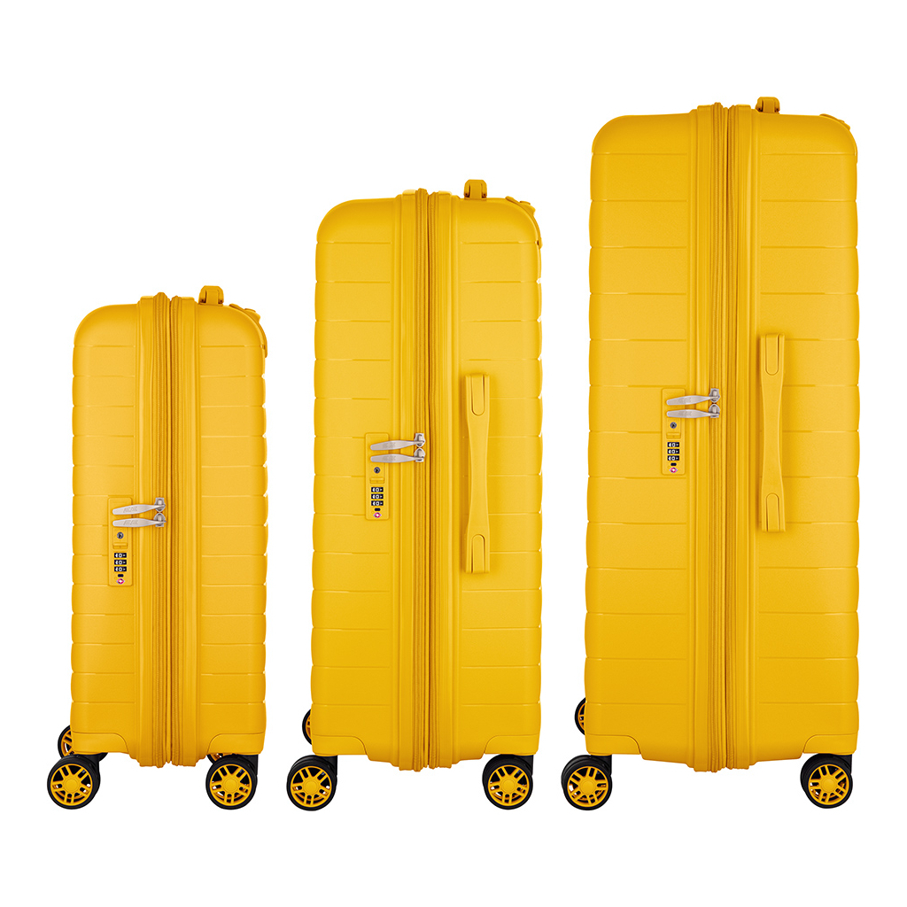 Набір валіз 2E Aero (L+M+S), бурштиново-жовті (2E-SPP-AERO-SET3-AY) - зображення 5
