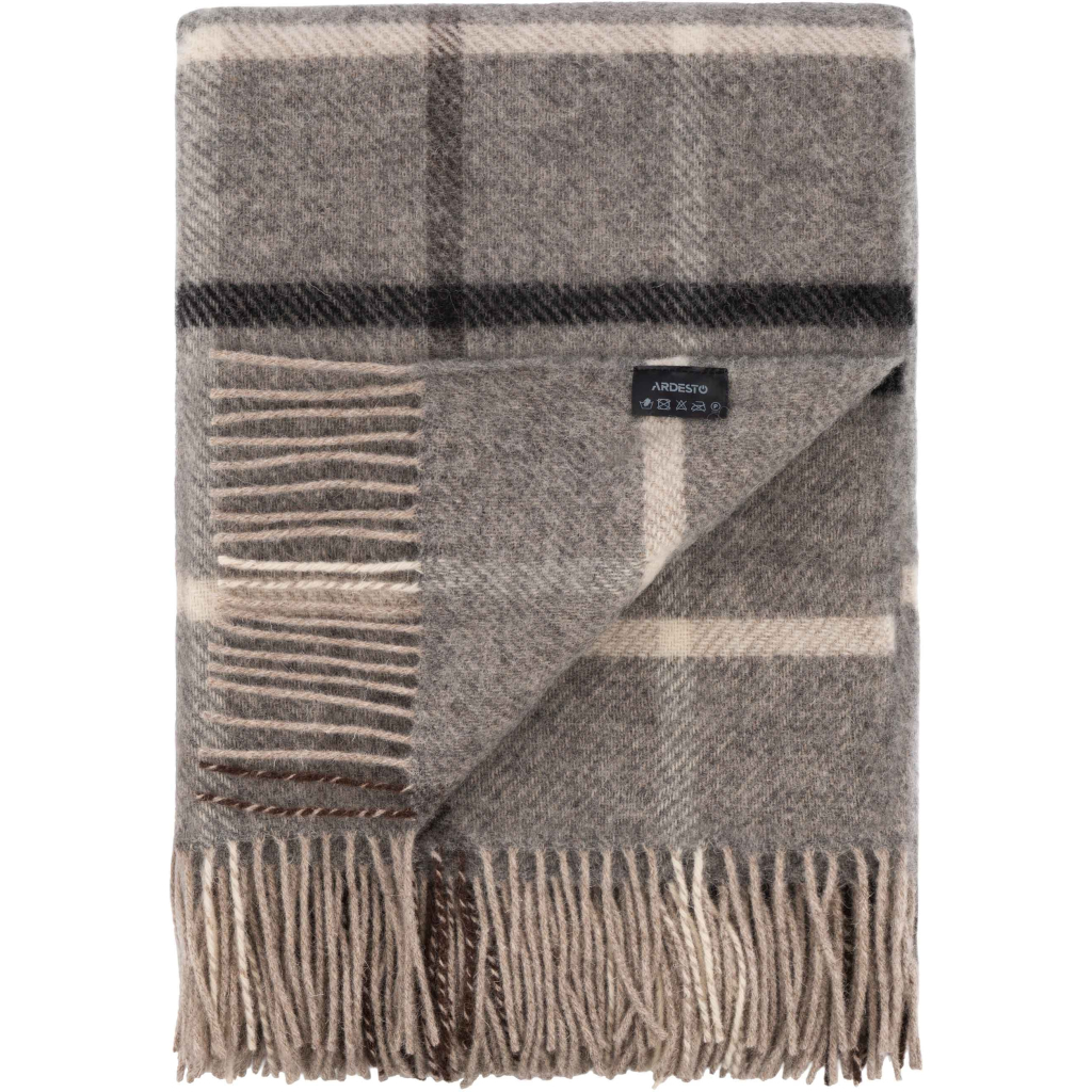 Плед Ardesto Leonardo Alpina 100% вовна, сірий 140x200 см (ART0703LM) - picture 4