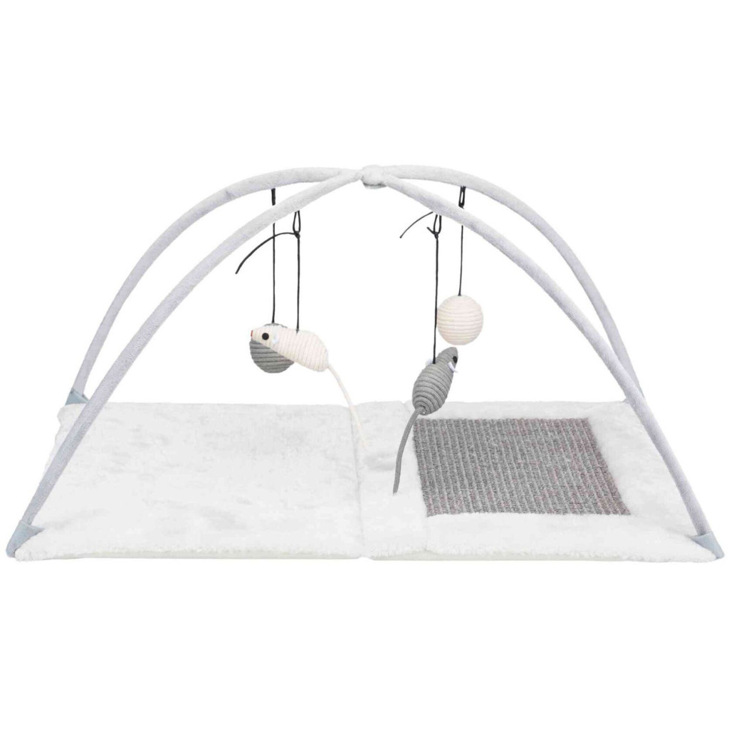 Килимок для тварин Trixie ігровий з дряпкою 60х33х42 см Графіт/світло-сірий (4047974431146) - зображення 1