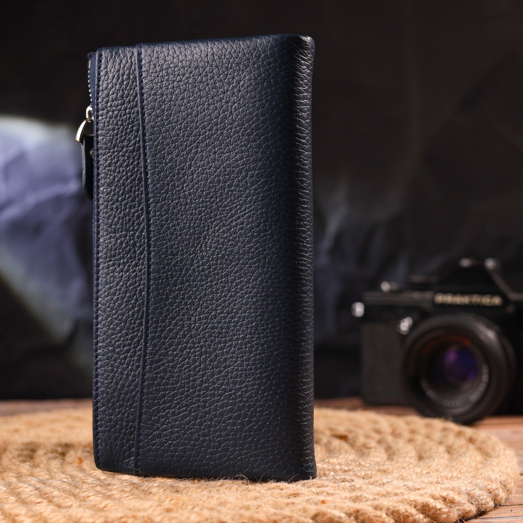 Гаманець Canpellini З натуральної шкіри Синій (21635) - зображення 9