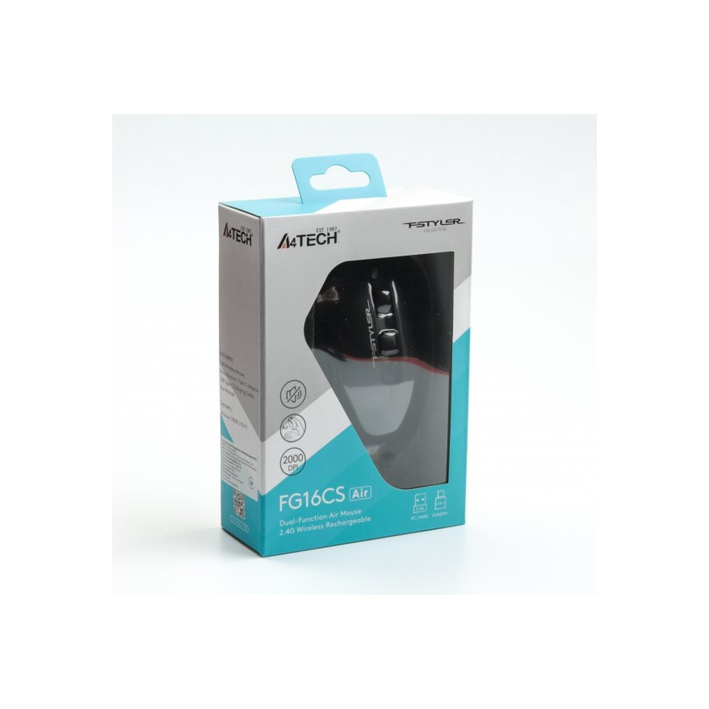 Мишка A4Tech FG16CS Air Wireless Black (FG16CS Air Black) - зображення 11