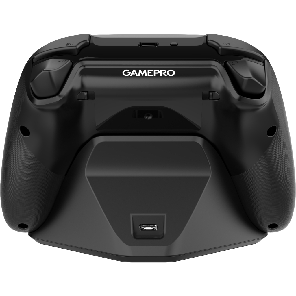 Геймпад GamePro із зарядною станцією 2.4G/BT 5.1/USB (Switch/PS/PC/iOS/Android) RGB Black (GPS20BDOC) - зображення 3