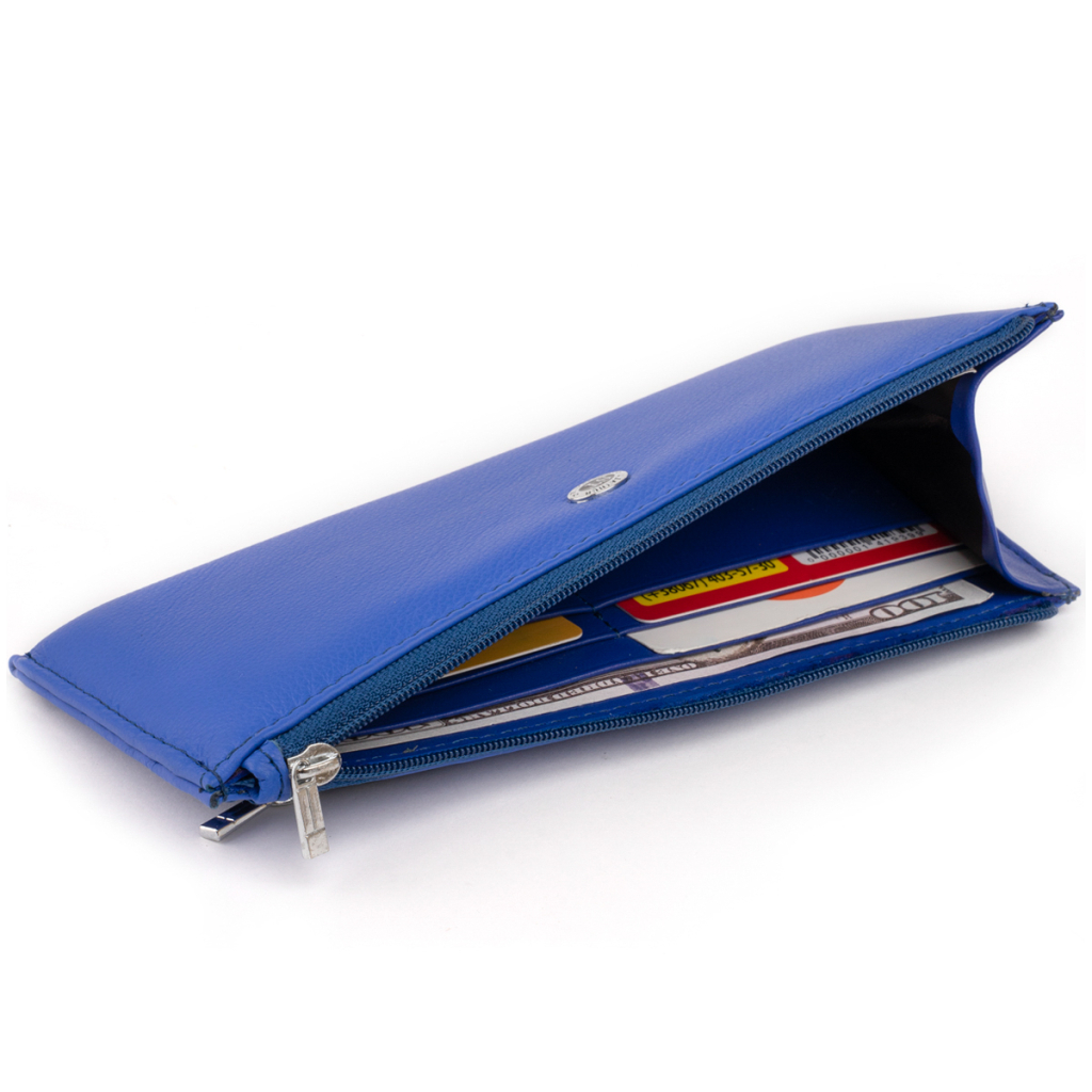 Гаманець ST Leather Зі шкіри унісекс Синій (19329) - изображение 5