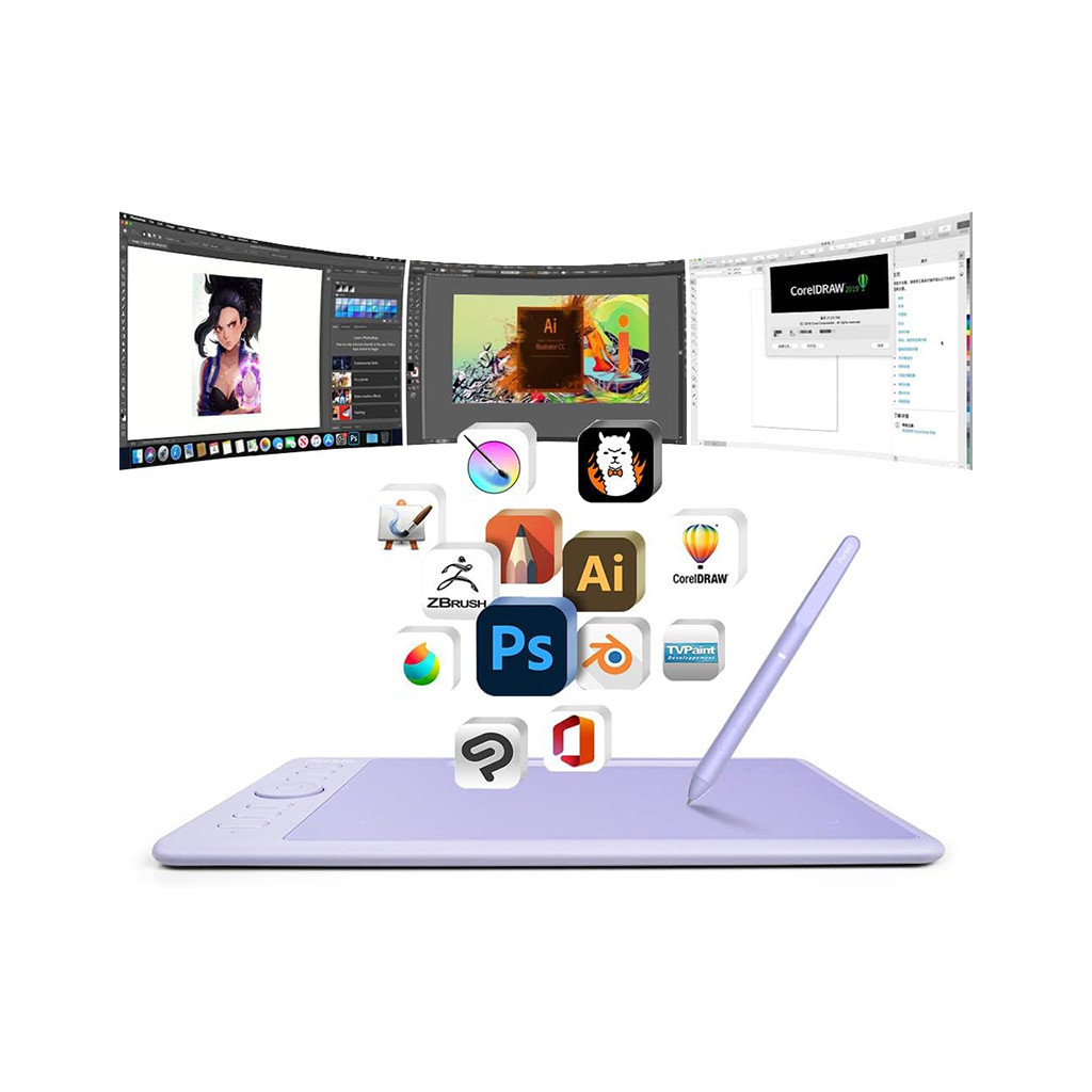 Графічний планшет Parblo Intangbo S Violet (INTANGBOSP) - зображення 3