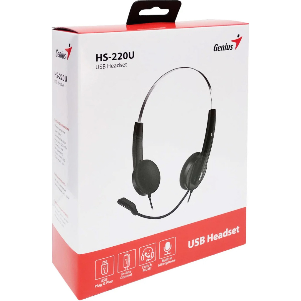 Навушники Genius HS-220U Black (31710020402) - зображення 5