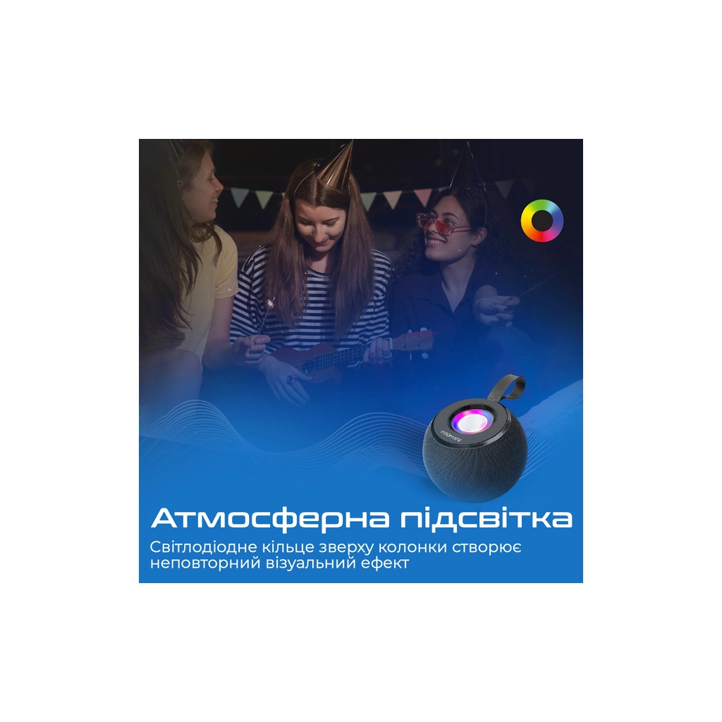 Акустична система Promate Juggler Black (juggler.black) - зображення 4