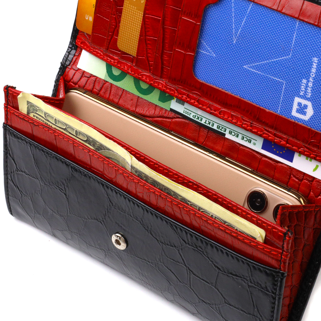 Гаманець Canpellini З натуральної шкіри Чорний (21834) - зображення 6