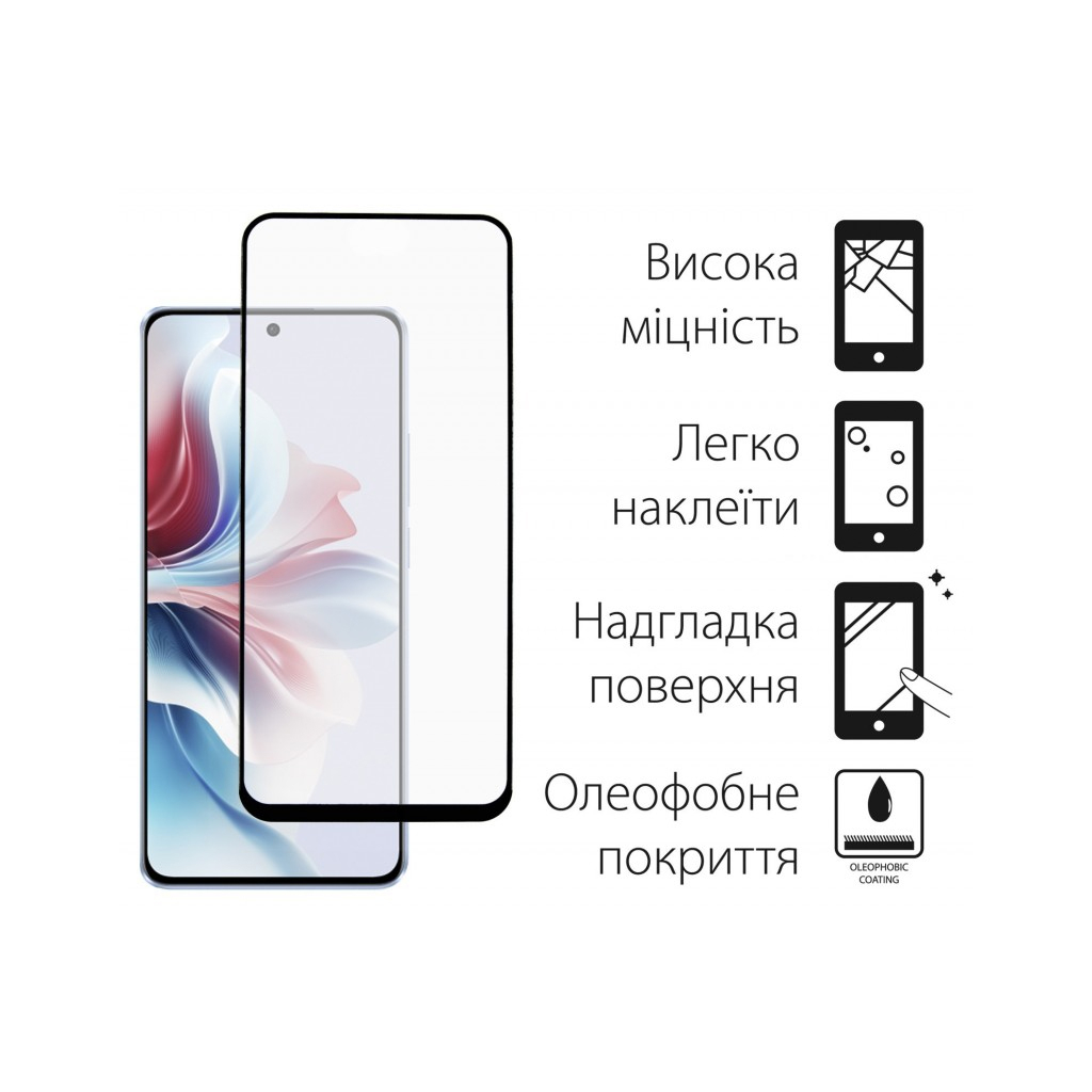 Чохол до мобільного телефона Dengos Oppo Reno 11F + glass Green (DG-KM-96) - зображення 3