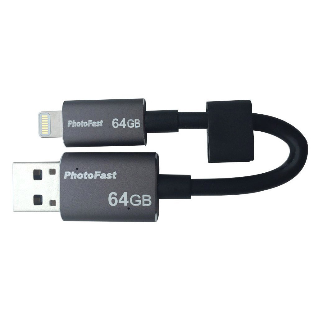 USB флеш накопичувач PhotoFast 64GB MemoriesCable Black USB 3.0 - Lightning (CABLEU3-64GB) - зображення 7