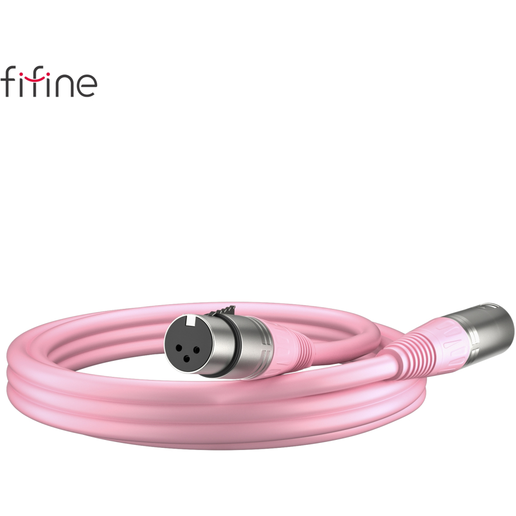 Мікрофонний кабель Fifine XLR Male to Female Pink 1.8 м (L9CP) - picture 4