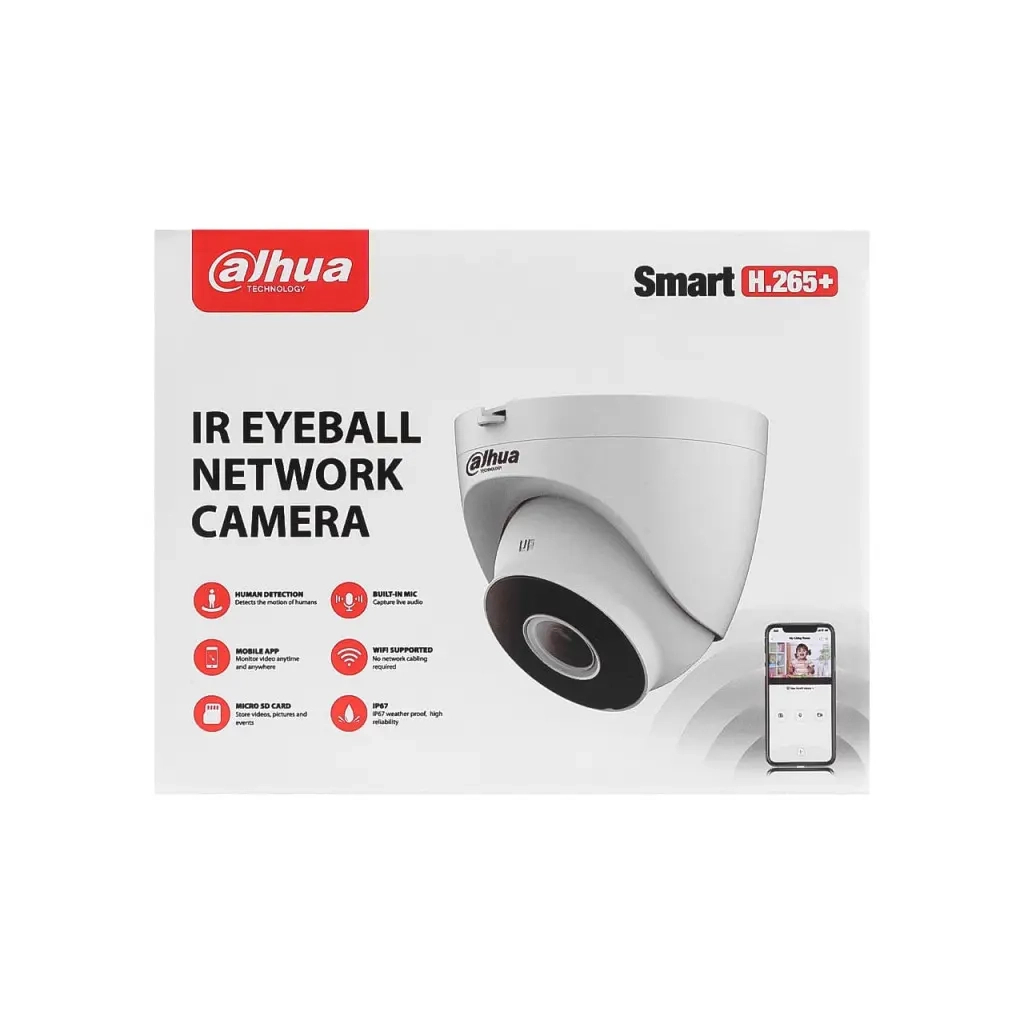 Камера відеоспостереження Dahua DH-IPC-HDW1430DT-SAW (2.8) - зображення 7