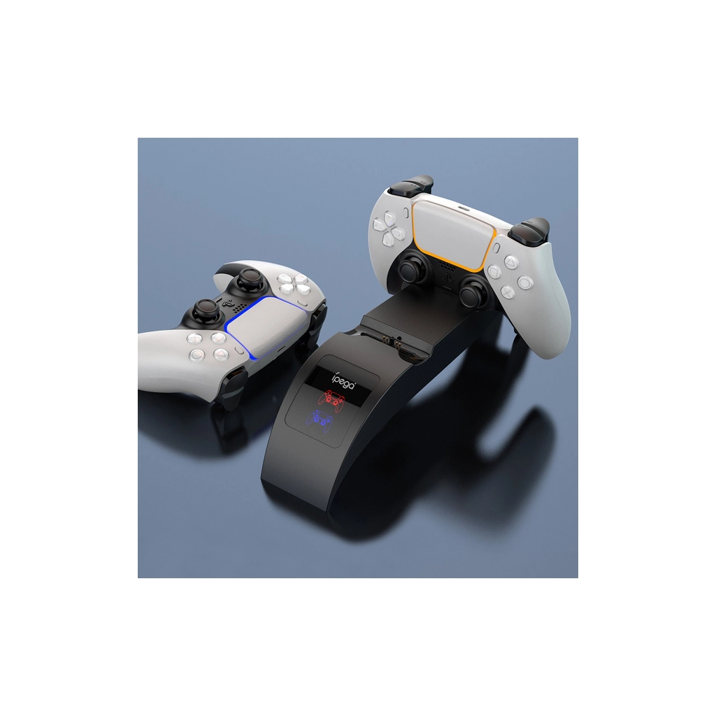 Зарядний пристрій iPega PG-P5016 Для геймпадів DualSense PS5 Sony PlayStation 5 Black (PG-P5016) - зображення 5