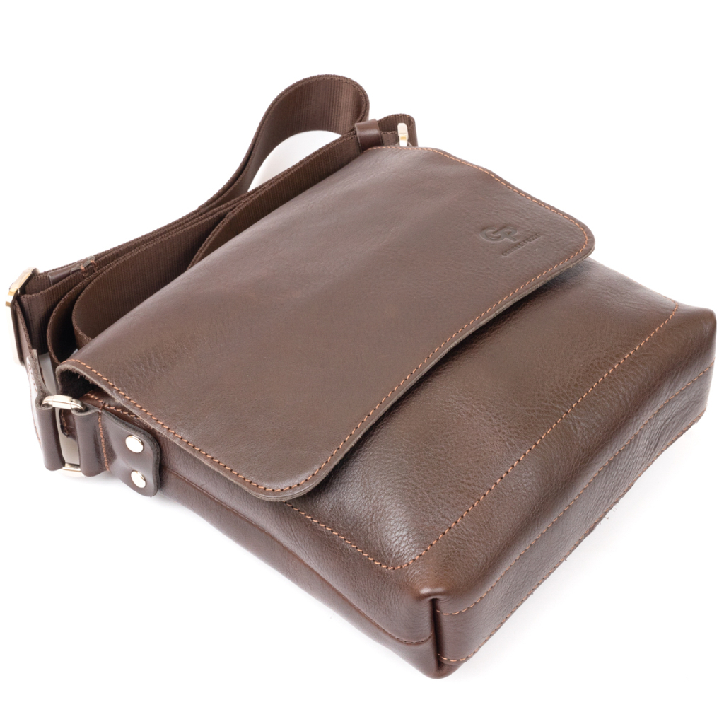 Сумка Grande Pelle У гладкій шкірі Шоколадна (11334) - зображення 7