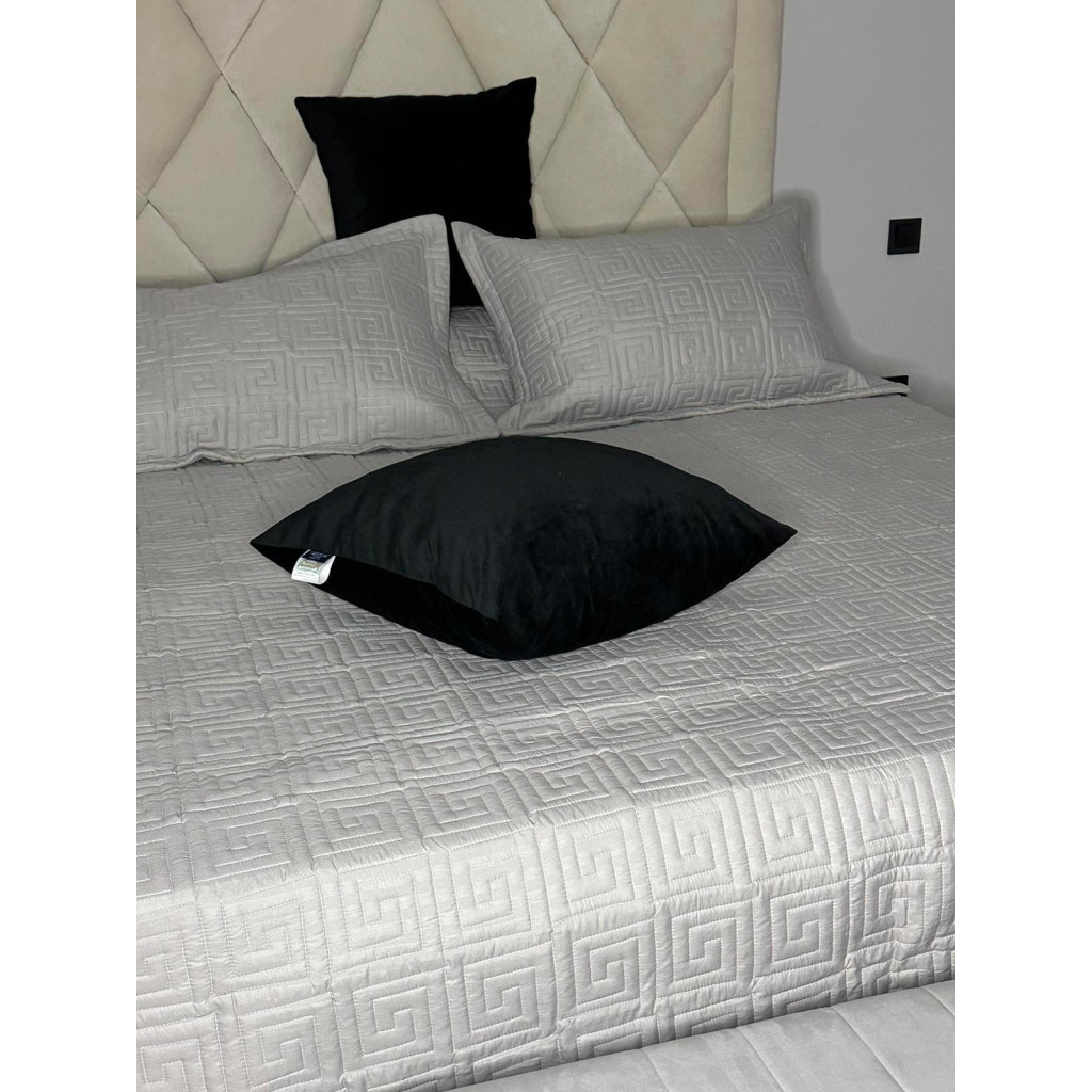 Покривало ШЕМ Версаль білий стьобане котон євро 220х240 (ПВерсаль_біле) - зображення 1