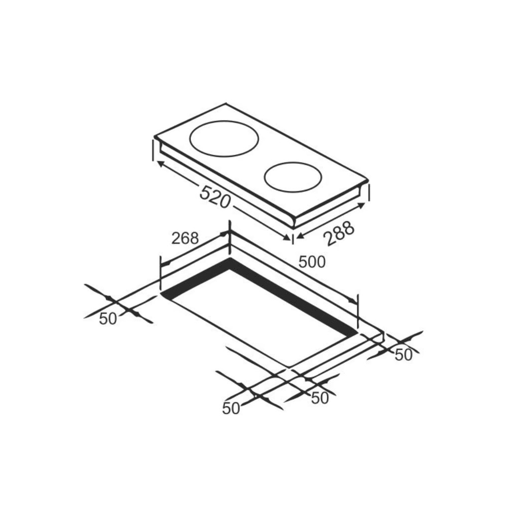 Варочна поверхня Interline HHV 536 SPT BA - изображение 8