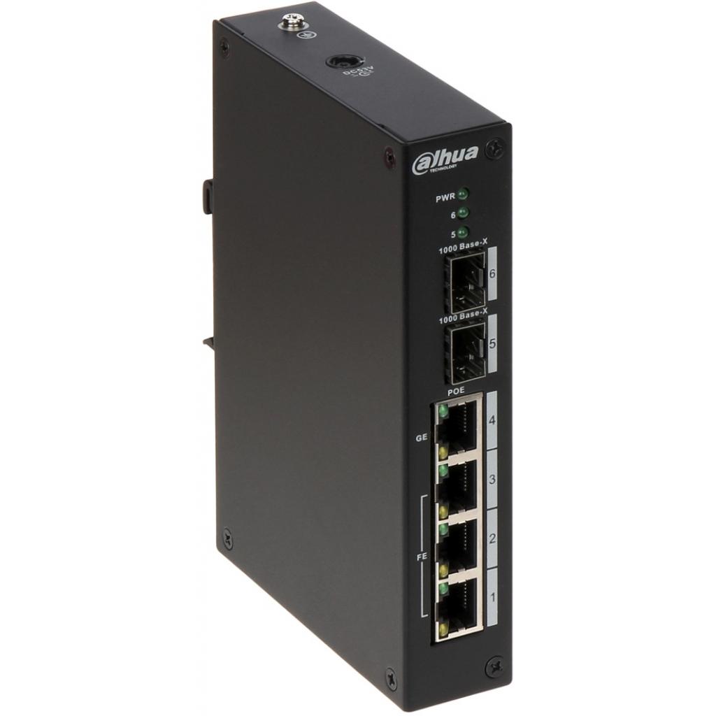 Комутатор мережевий Dahua DH-PFS4206-4P-120 - зображення 1