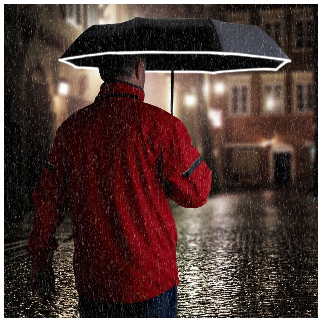 Парасоля Schwarzwolf CRUX Повний автомат Чорна (F0107500AJ3) - зображення 5