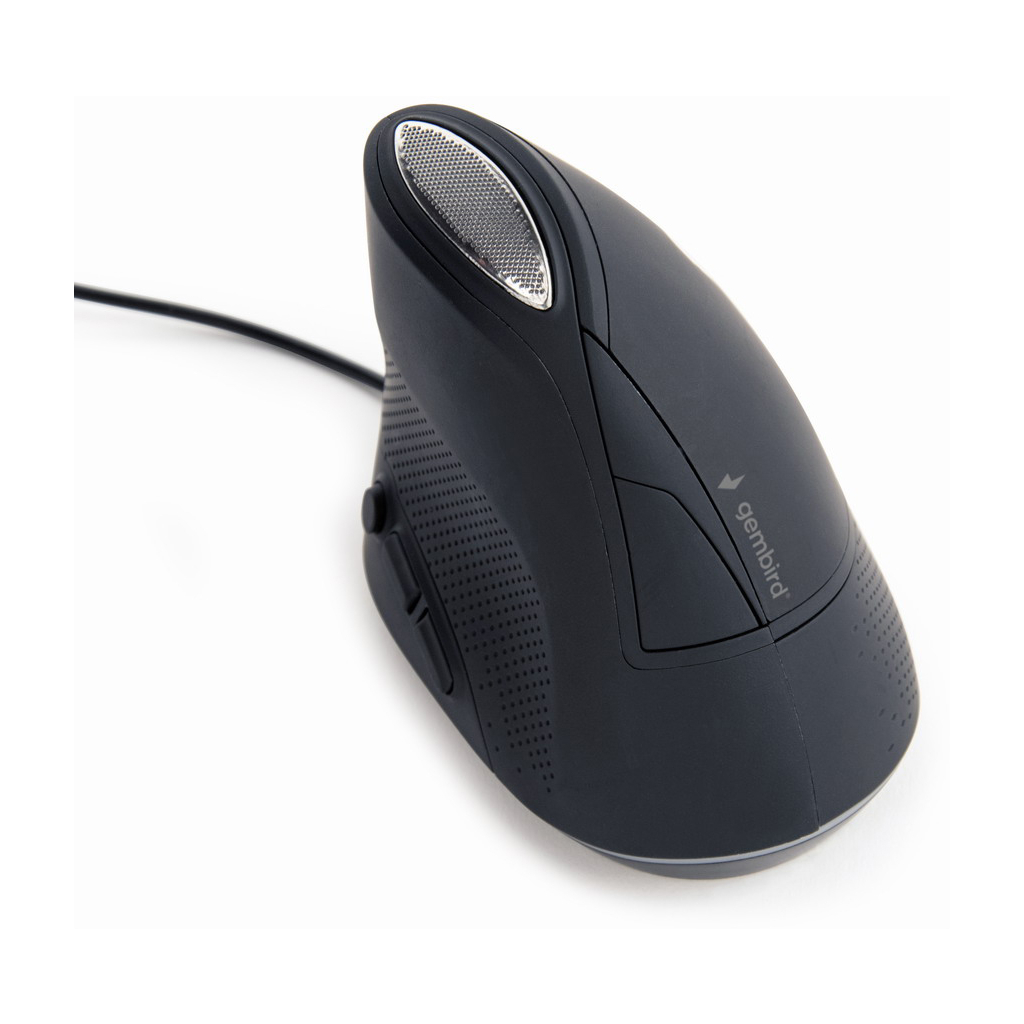 Мишка Gembird MUS-ERGO-03 USB Black (MUS-ERGO-03) - изображение 3
