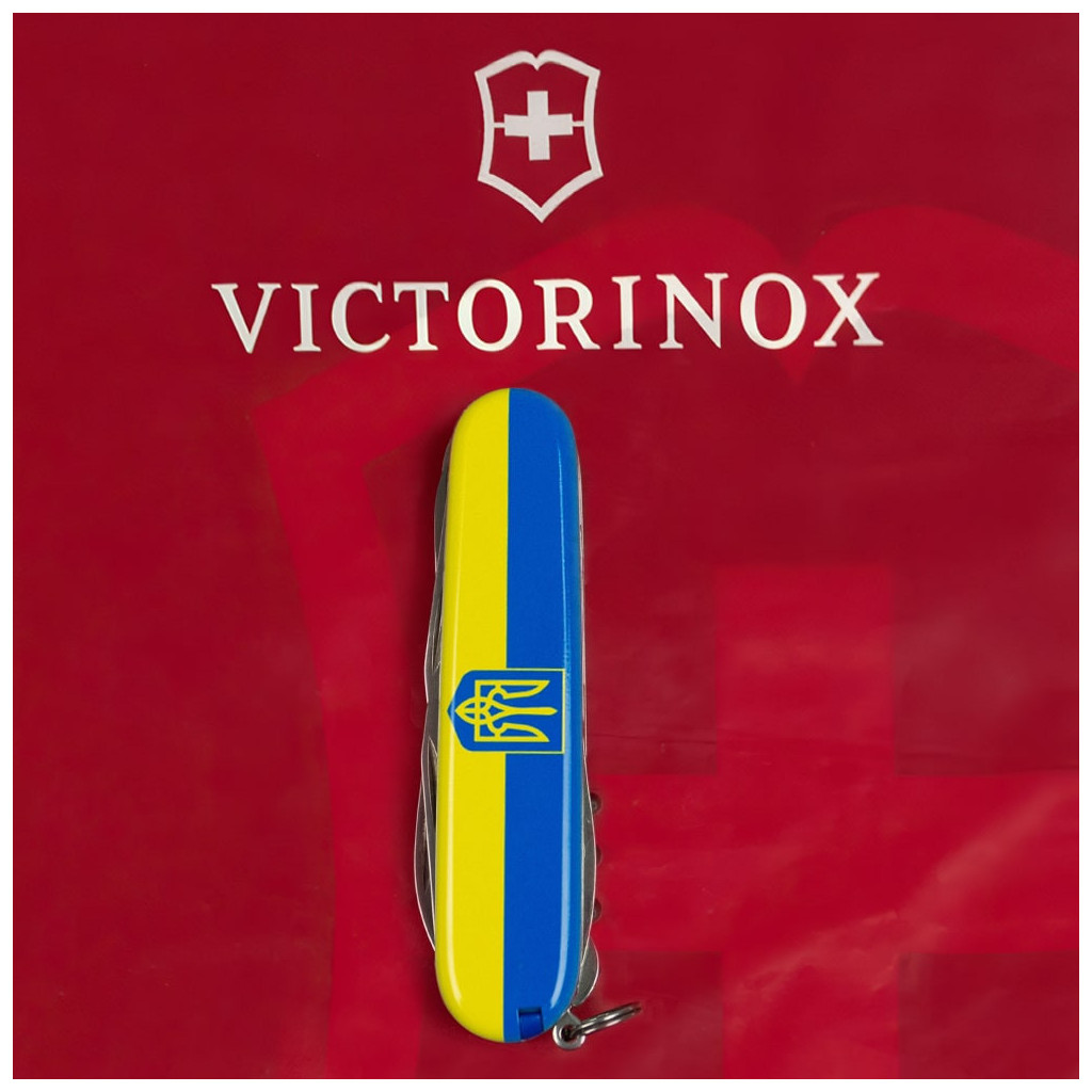 Ніж Victorinox Huntsman Ukraine 91 мм Герб на прапорі горизонтальний (1.3713.3_T3040p) - зображення 9