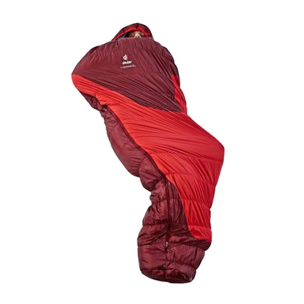Спальний мішок Deuter Exosphere -4 SL Right Fire-Cranberry (3700515 5520 0) - зображення 3