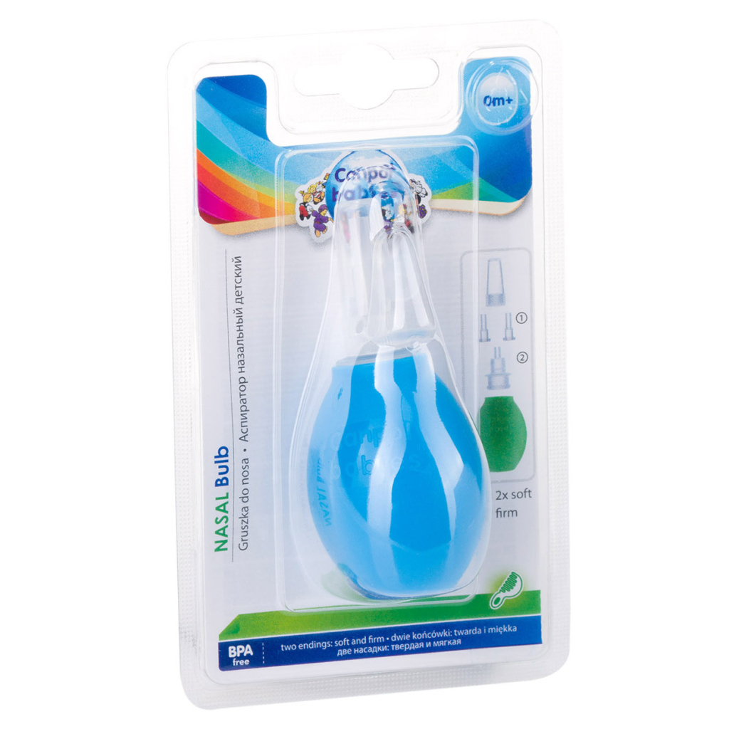 Носовий аспіратор Canpol з двома насадками блакитний (9/119) - зображення 2