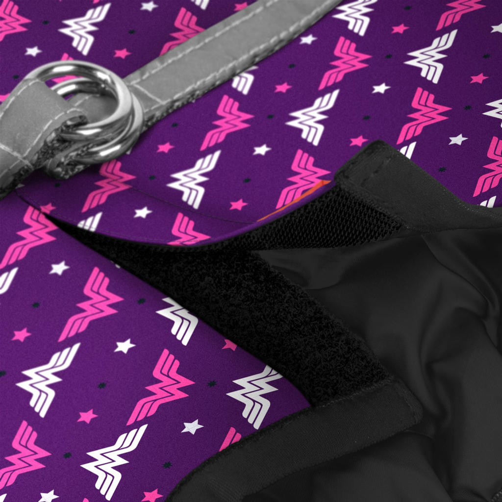 Шлея для собак WAUDOG Clothes з QR паспортом "Диво-жінка фіолет" XS2 (1002-4008) - зображення 3