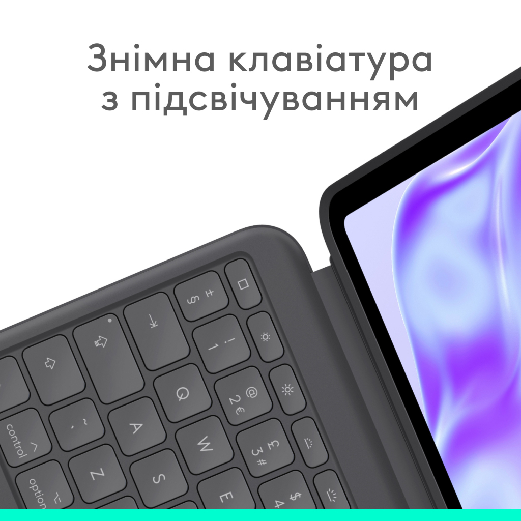 Чохол до планшета Logitech Combo Touch for iPad Pro 13-inch (M4) GRAPHITE - US (L920-012833) - зображення 7