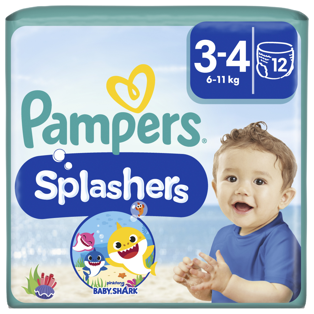 Підгузки Pampers для плавання Splashers Розмір 3-4 (6-11 кг) 12 шт (8001090698346) - зображення 1