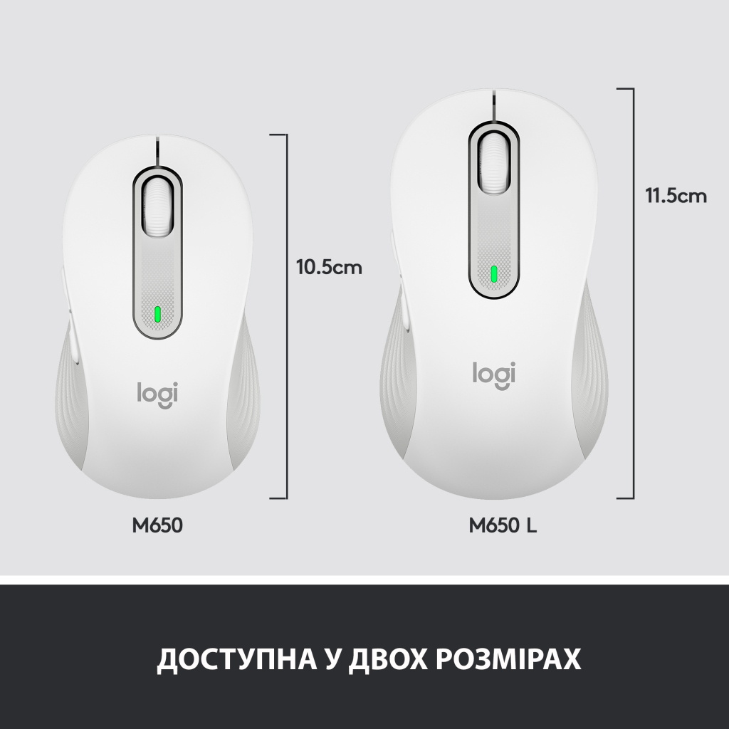 Мишка Logitech Signature M650 Wireless Off-White (910-006255) - зображення 8