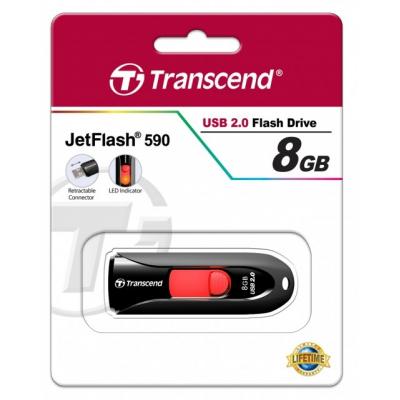 USB флеш накопичувач Transcend 8GB JetFlash 590 USB 2.0 (TS8GJF590K) - зображення 5