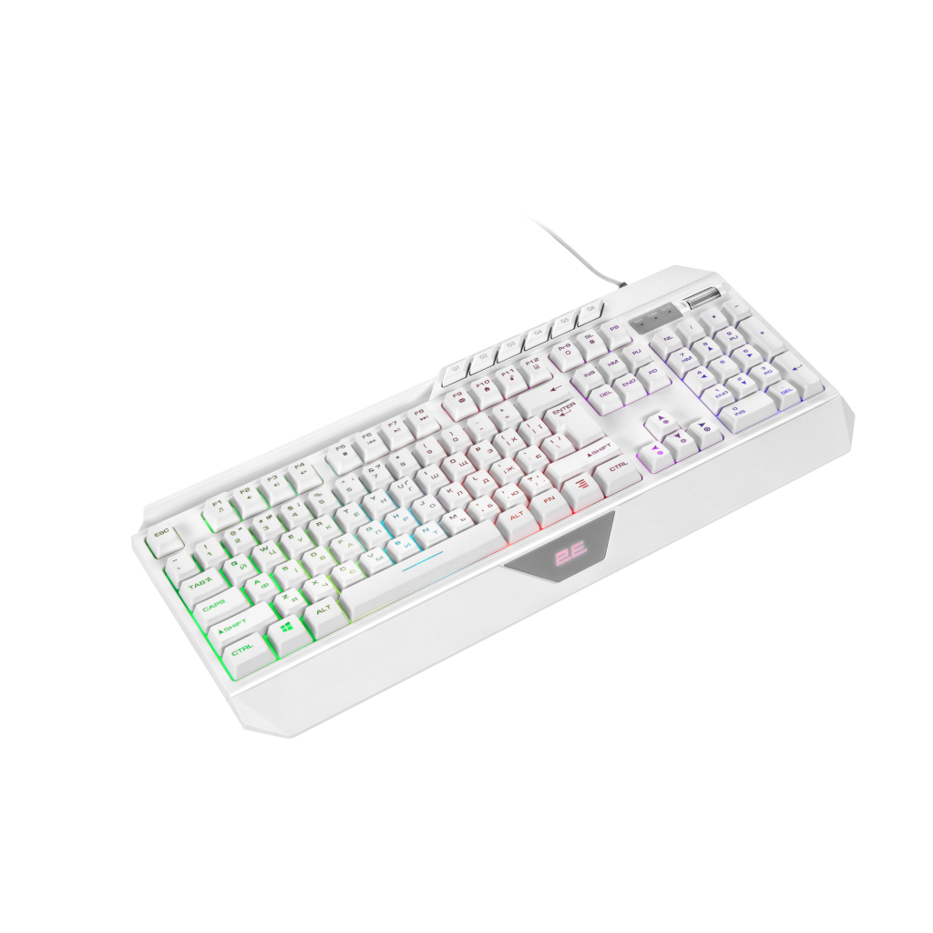 Клавіатура 2E Gaming KG315 RGB USB UA White (2E-KG315UWT) - зображення 5