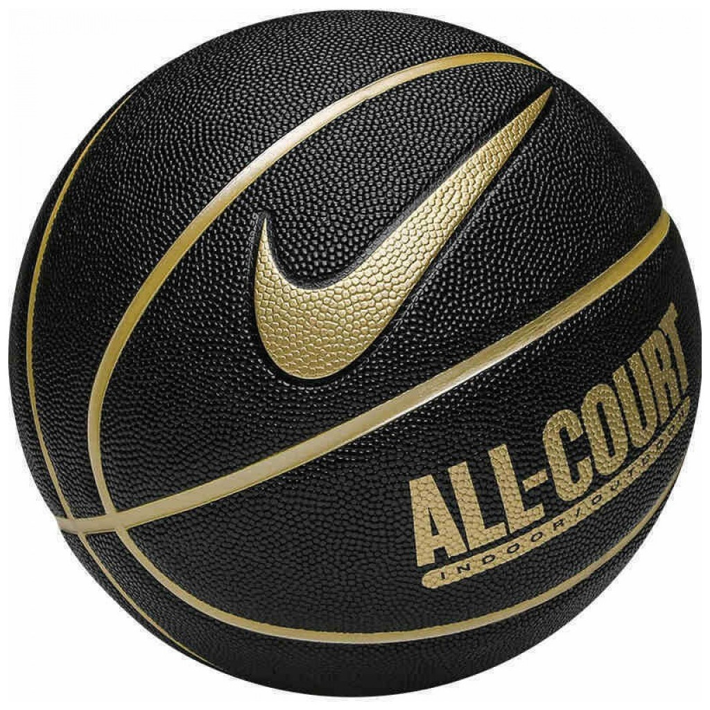 М'яч баскетбольний Nike Everyday All Court 8P N.100.4369.070.07 Уні 7 Золотий/Чорний (887791402509) - зображення 1