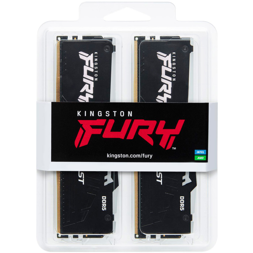Модуль пам'яті для комп'ютера DDR5 64GB (2x32GB) 5200 MHz Beast RGB EXPO Black Kingston Fury (ex.HyperX) (KF552C40BB2AK2-64) - изображение 7