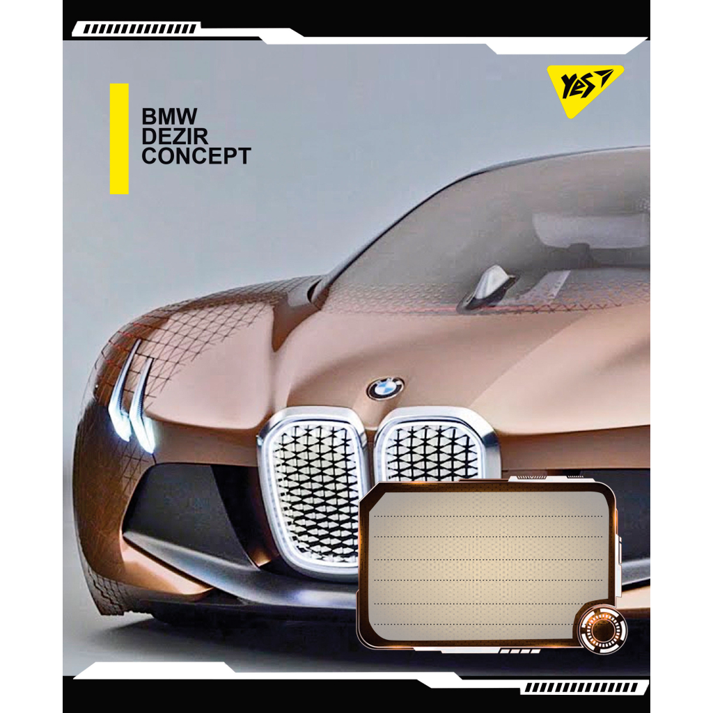 Зошит Yes А5 Dezir concept 36 аркушів, клітинка (766411) - зображення 4
