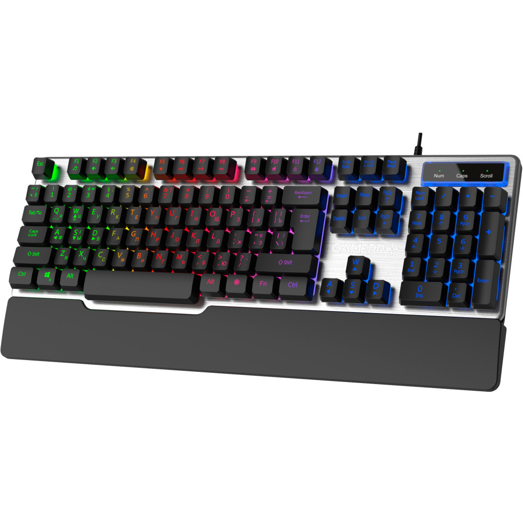 Клавіатура GamePro GK599 Stinger USB Grey - зображення 3