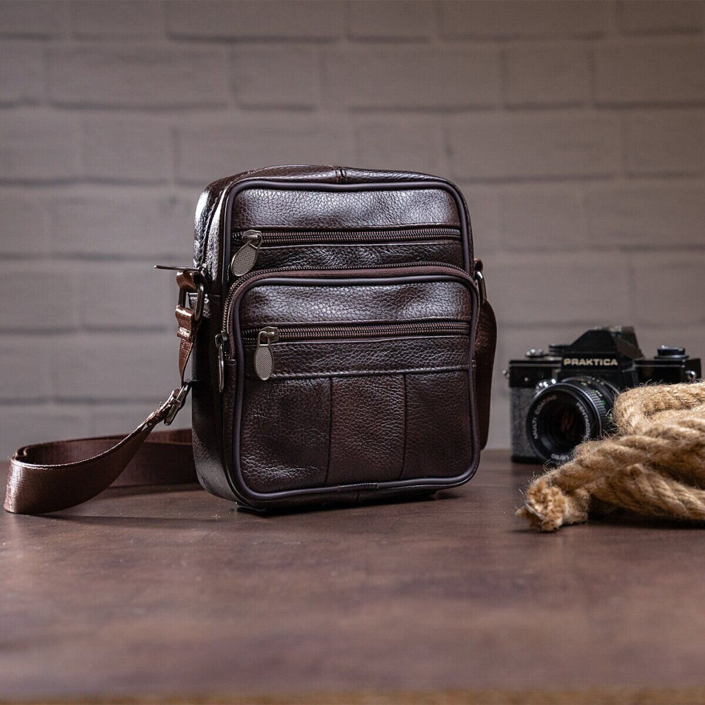 Сумка Vintage Шкіряна Коричнева (14987) - зображення 5