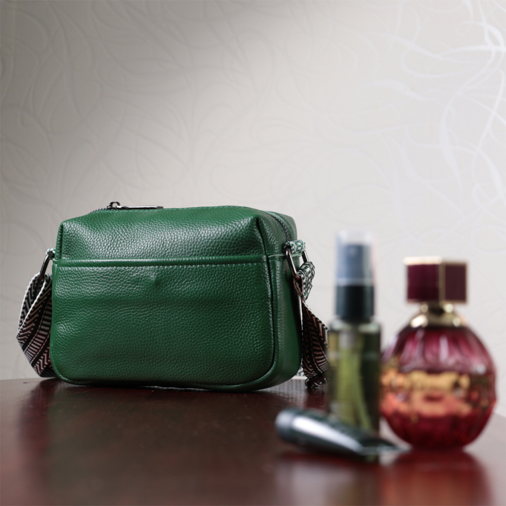 Сумка Vintage З натуральної шкіри Зелена (22603) - зображення 10
