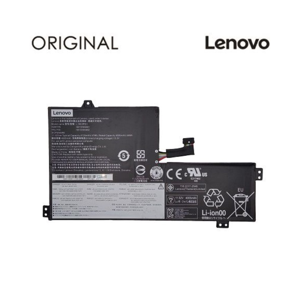Акумулятор до ноутбука Lenovo 100e Chromebook 2nd (L19C3PG1) 11.55V 4123mAh (NB481446) - зображення 1