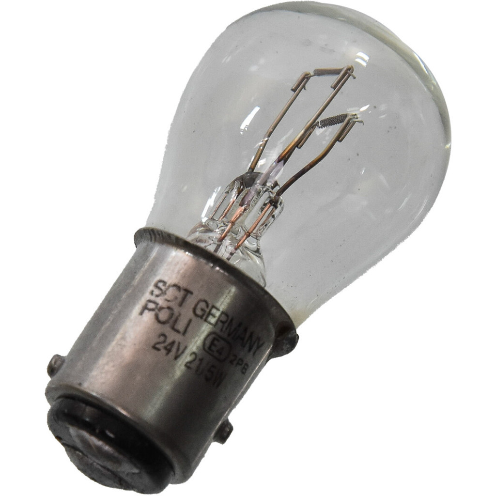Автолампа SCT-GERMANY P21/5W Long Life 24V 21/5W BAY15d (202358) - зображення 2