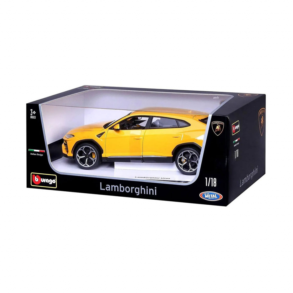 Машина Bburago Lamborghini Urus 118 Жовта (18-11042Y) - зображення 8