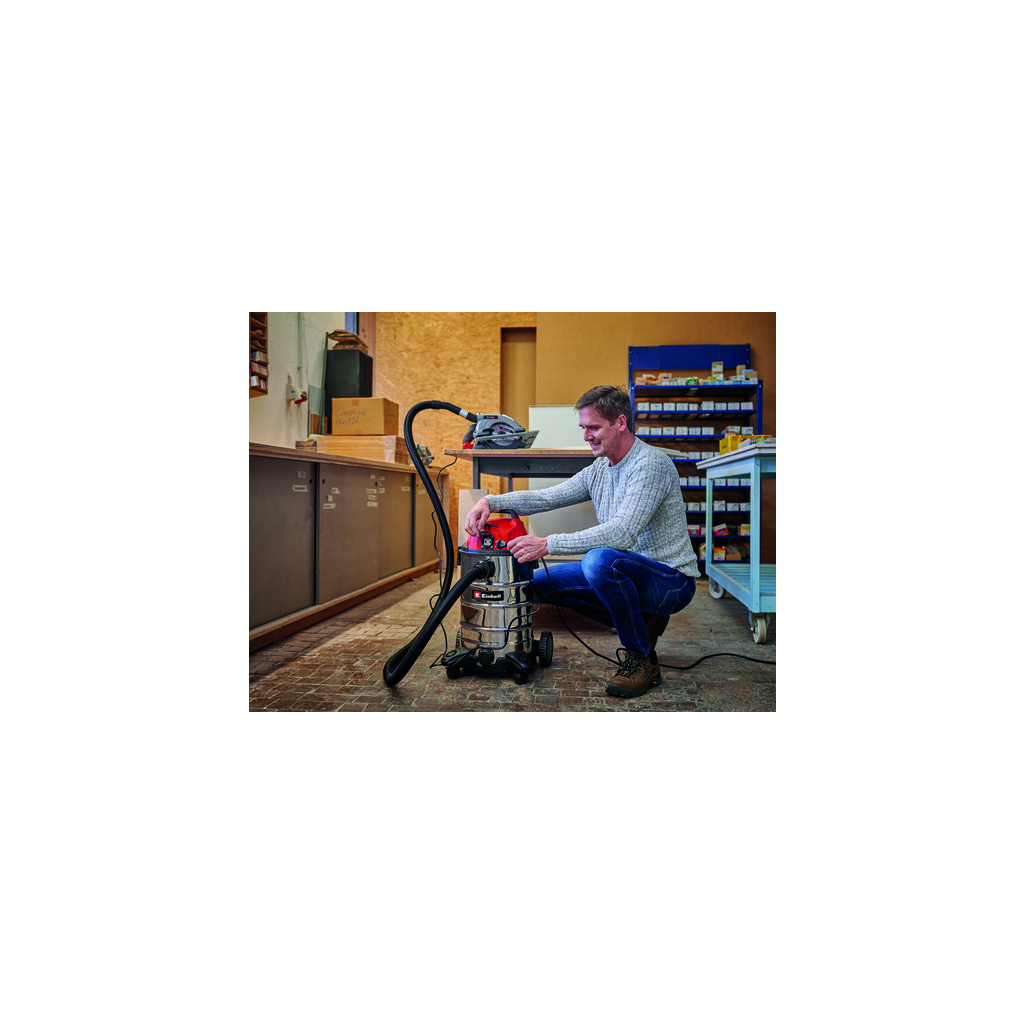 Пилосос будівельний Einhell TС-VC 1930 SA Kit, 30л, вологе/сухе прибирання, 1500В (2342230) - изображение 2