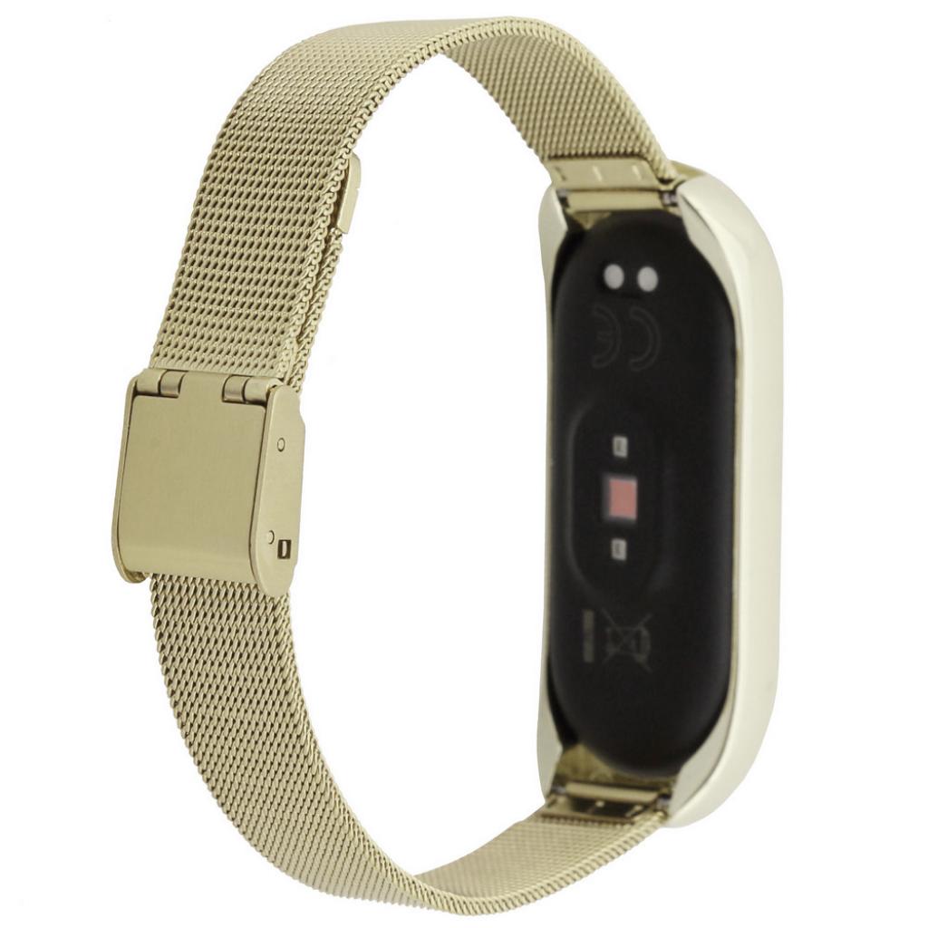 Ремінець до фітнес браслета BeCover Metal для Xiaomi Mi Smart Band 5 Gold (705148) - зображення 3