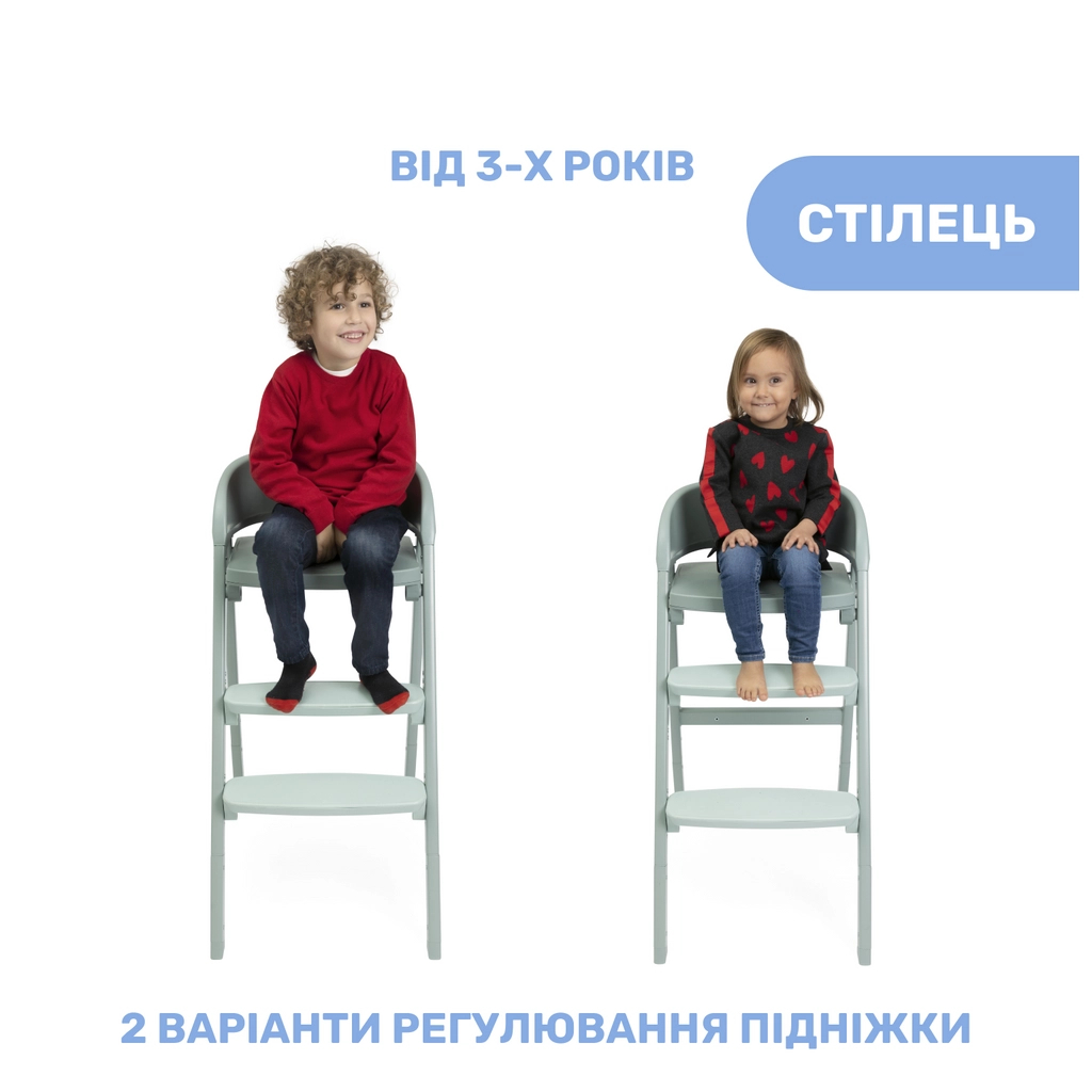 Стілець для годування Chicco 3 в 1 Crescendo Up, м'ятний (87046.71) - зображення 3
