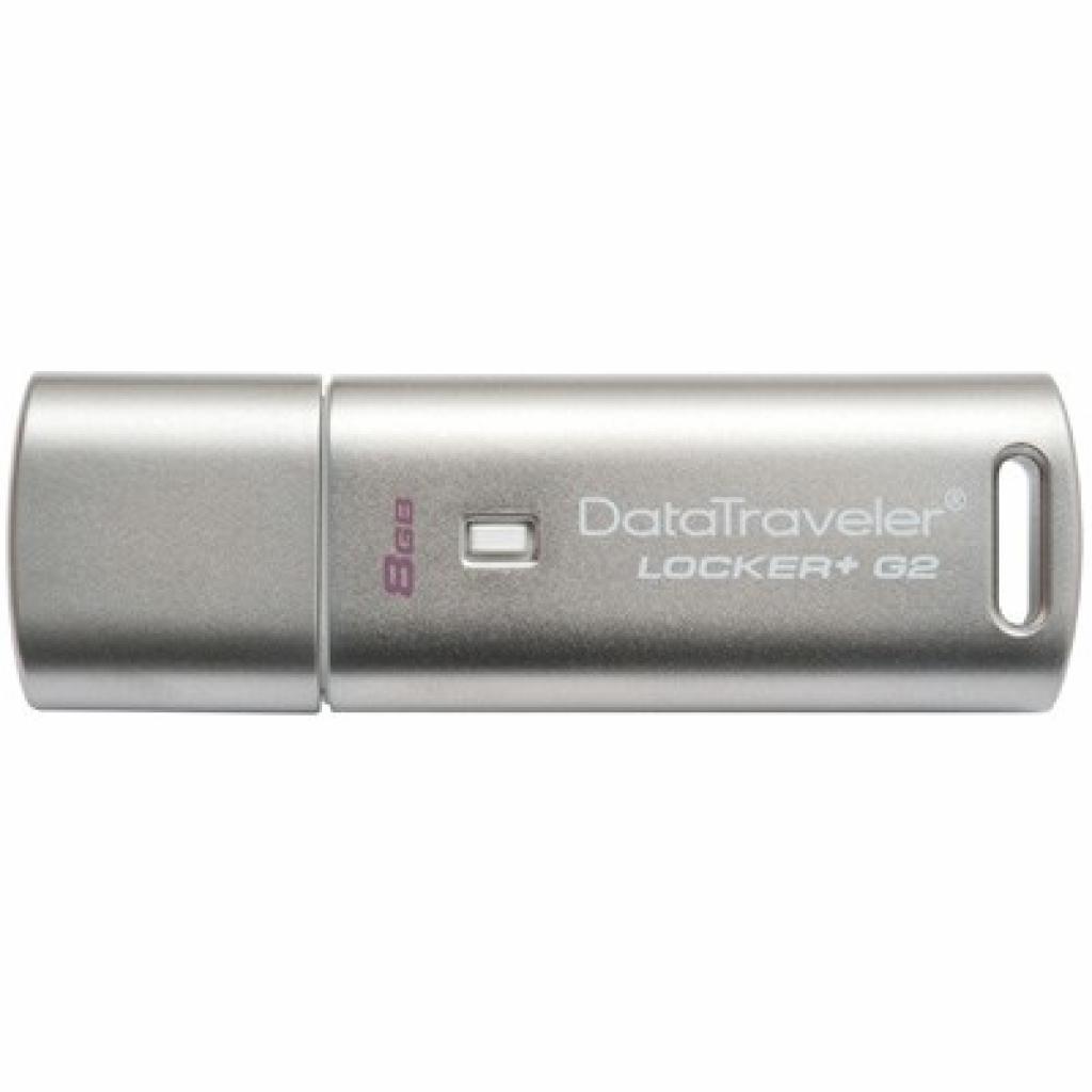 USB флеш накопичувач Kingston 8Gb DataTraveler Locker+ G2 (DTLPG2/8GB) - зображення 1
