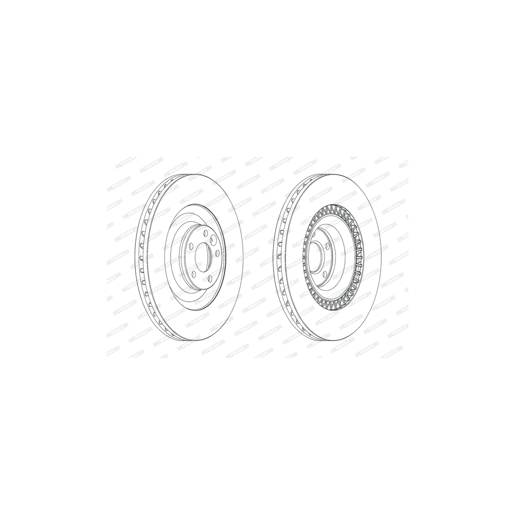 Гальмівний диск FERODO DDF2222C-1 - зображення 1