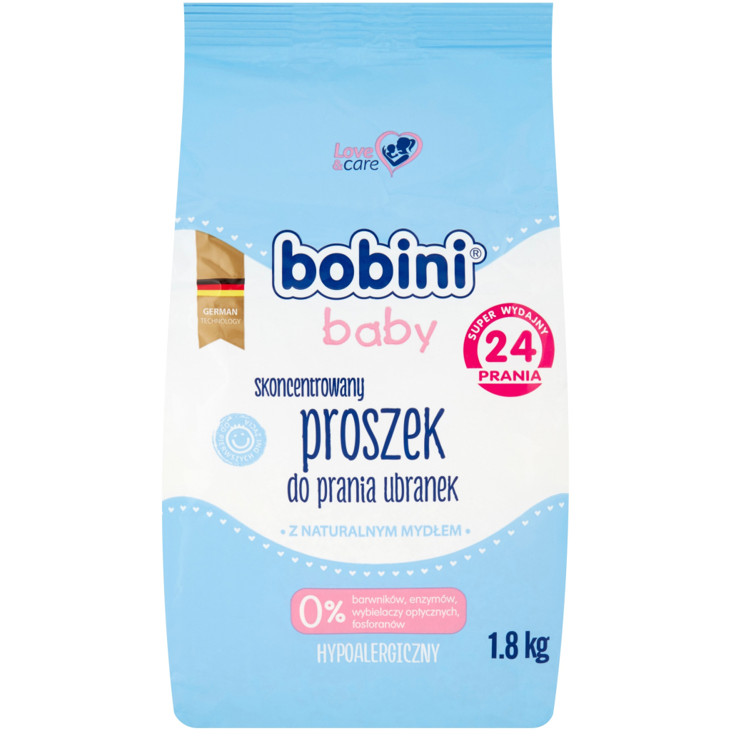 Пральний порошок Bobini Baby Universal для дитячих речей 1.8 кг (4013356244918) - зображення 1