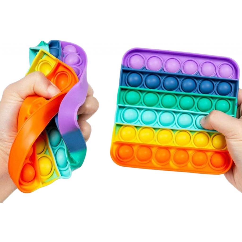 Антистрес Sibelly антистрес Pop It Rainbow Square (SB-PPIT-RNB-SQ) - зображення 4
